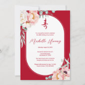 Tweetalige Chinese levensverwachting pioenroos ver Kaart (Voorkant)