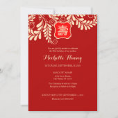 Tweetalige Chinese Uitnodiging voor een lange leve (Voorkant)