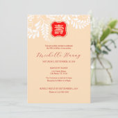 Tweetalige Chinese Uitnodiging voor een lange leve (Staand voorkant)