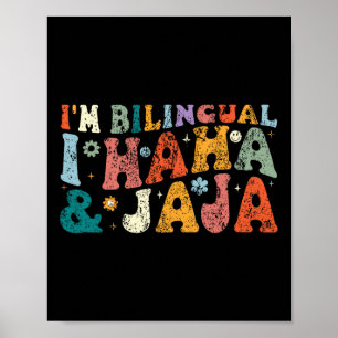 Tweetalige Docent Terug naar School Kleding Ik ben Poster