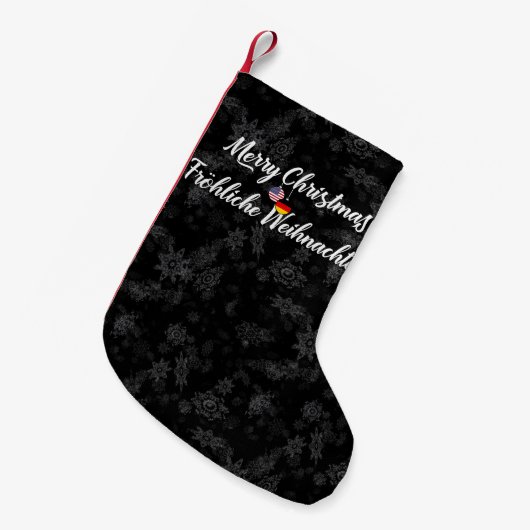 Tweetalige Duitse kerststaart Kleine Kerstsok (Voorkant (Hangend))