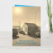 Tweetalige Engels / Spaans gevouwen Bedankt! groet Kaart (Achterkant)