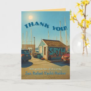 Tweetalige Engels / Spaans gevouwen Bedankt! groet Kaart