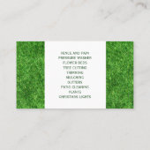 tweetalige gazon service business visitekaartje (Achterkant)