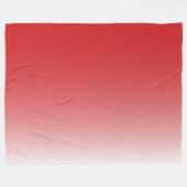 Tweetalige gradiëntombre fiery red fleece deken (Voorkant (Horizontaal))