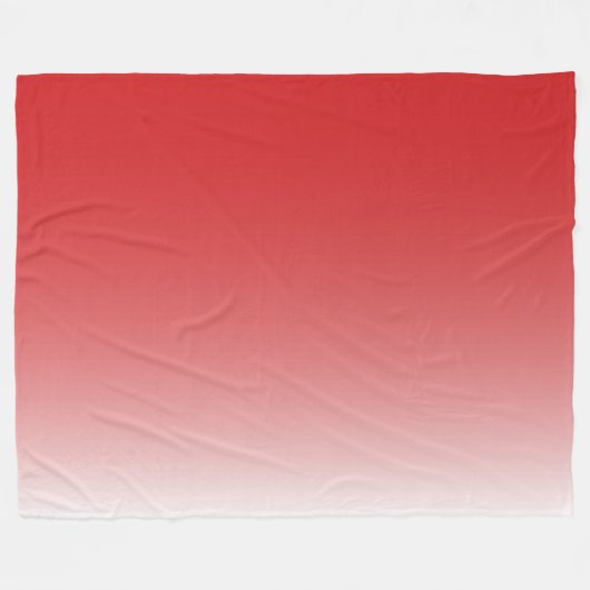 Tweetalige gradiëntombre fiery red fleece deken (Voorkant (Horizontaal))