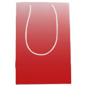 Tweetalige gradiëntombre fiery red medium cadeauzakje (Voorkant)