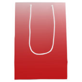 Tweetalige gradiëntombre fiery red medium cadeauzakje (Achterkant)