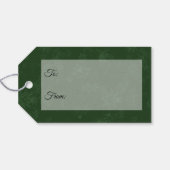 Tweetalige Iers Amerikaans Holiday Gift Labels Cadeaulabel (Achterkant Horizontaal)