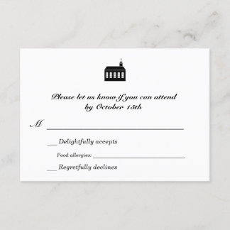 Tweetalige klassieke kapel bruiloft RSVP