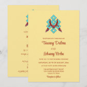 TWEETALIGE knoop van geluk | Tibetaanse bruiloft Kaart (Voorkant / Achterkant)