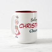 Tweetalige mevrouw Claus kerstmis Mok (Voorkant links)