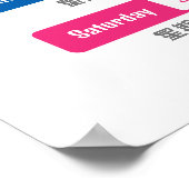 Tweetalige peuterspeelzaal poster dagen van de wee (Hoek)