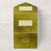 Tweetalige, Rode Hart Mexicaanse bruiloft All In One Uitnodiging (Buitenkant)