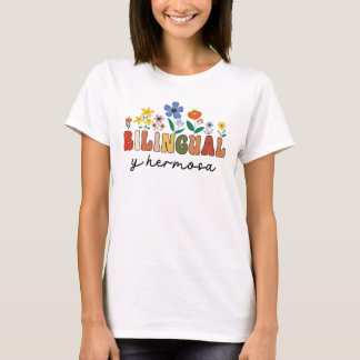 Tweetalige Spaanse leraar Grappige Dubbele Taal T-shirt