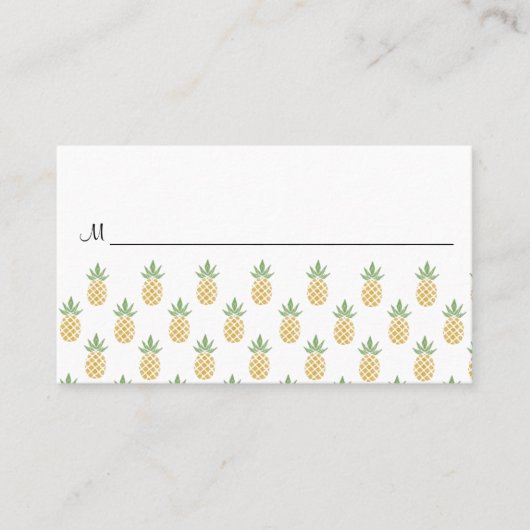 Tweetalige Tropical Place Card (100) Plaatskaartje (Voorkant)