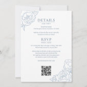 Tweetalige Vietnamese pioenensong Hy Dusty Blue Kaart (Achterkant)