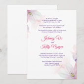 Tweetalige Vietnamese uitnodiging Cherry Blossom (Voorkant / Achterkant)