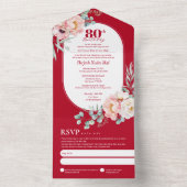 Tweetalige Vietnamese verjaardag All In One Uitnodiging (Binnen)