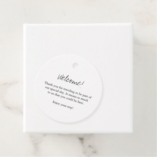 Tweetalige welkomstzaklabels bedankjes labels (In situ)