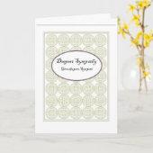 Tweetalige Zweedse en Engelse sympathiekaart Kaart (Gele Bloem)