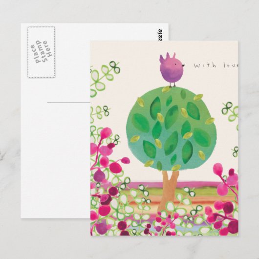 Tweeter Garden Briefkaart (Voorkant / Achterkant)