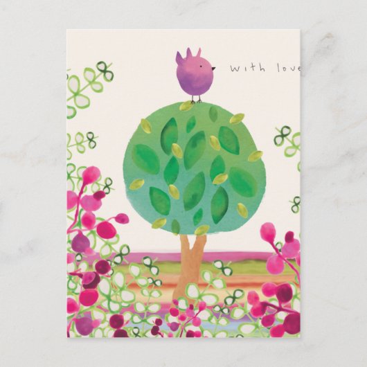 Tweeter Garden Briefkaart (Voorkant)