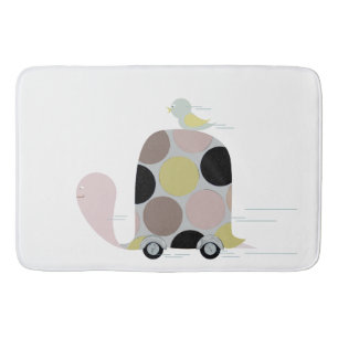 Tweeter op een schildpad badmat