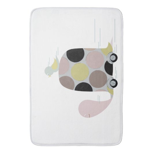 Tweeter op een schildpad badmat (Voorkant Verticaal)