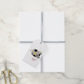 Tweeter op een Schildpad Cadeaulabel (Met Touw)