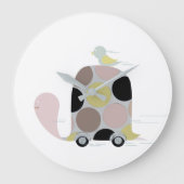 Tweeter op een schildpad grote klok (Voorkant)