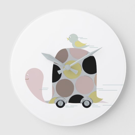 Tweeter op een schildpad grote klok (Voorkant)