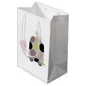 Tweeter op een schildpad medium cadeauzakje (Achterkant Gekanteld)