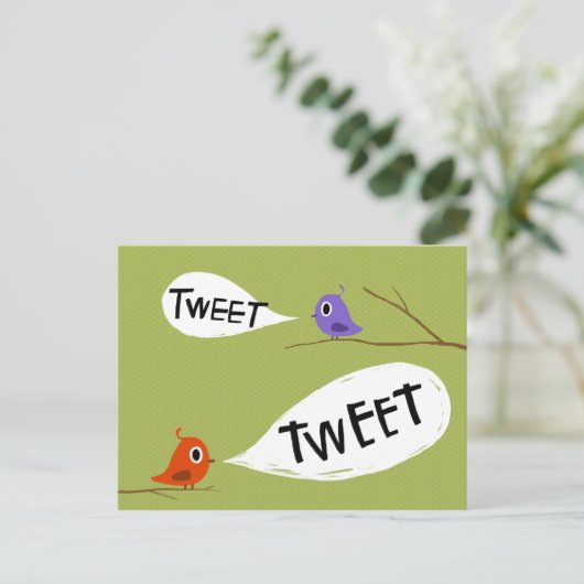 Tweeters Briefkaart (Staand voorkant)