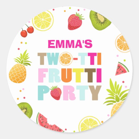 Tweetige frutti Envelope sticker tutti fruitig (Voorkant)