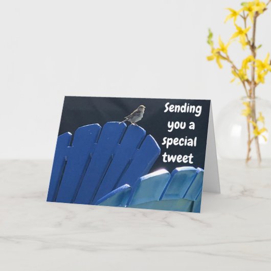 TWEETJE **13e TWEEDE DAG WENST U** Kaart (Gele Bloem)