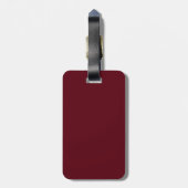 Tweetone Bourgogne & Roze Bagagelabel (Achterkant verticaal)