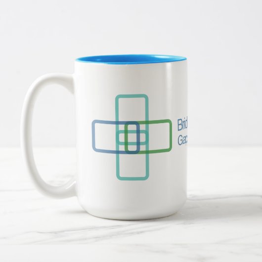 Tweetone Mok, 15 oz Tweekleurige Koffiemok (Links)