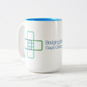 Tweetone Mok, 15 oz Tweekleurige Koffiemok (Voorkant links)