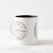 Tweetone Mok, 325 ml Tweekleurige Koffiemok (Voorkant links)