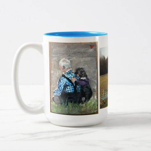 Tweetone Mok, 444 ml Tweekleurige Koffiemok (Links)