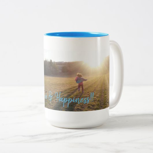 Tweetone Mok, 444 ml Tweekleurige Koffiemok (Voorkant rechts)