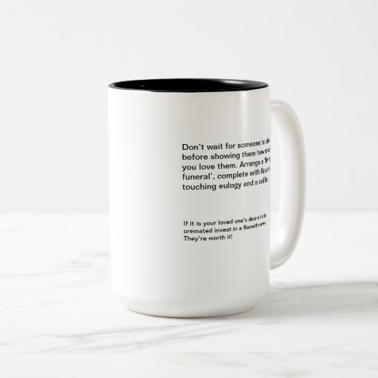 Tweetone Mok die begrafenis leidt (Voorkant rechts)