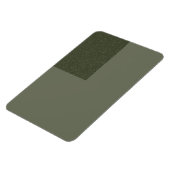 Tweetonig mosgroene magneet met textuurblok (Linkerzijde)