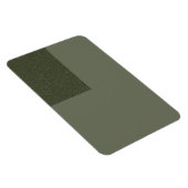 Tweetonig mosgroene magneet met textuurblok (Rechterzijde)