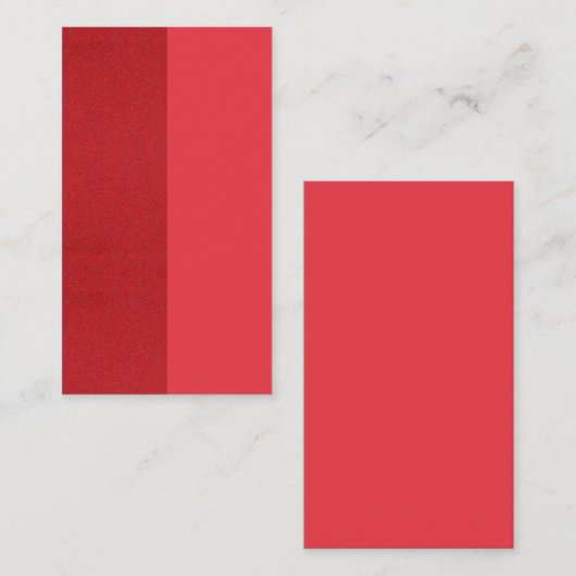 Tweetonig rood verticaal Visitekaartje – (Voorkant / Achterkant)