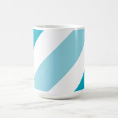 Tweetonige gestreepte latte-Mok Koffiemok (Center)