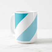 Tweetonige gestreepte latte-Mok Koffiemok (Voorkant links)