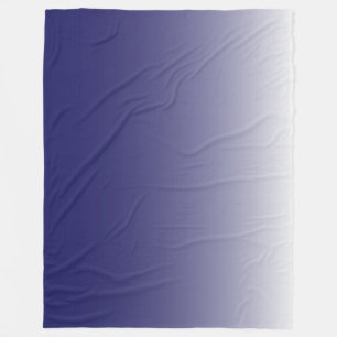 Tweetonige gradiënt ombre marvy blue fleece deken