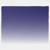 Tweetonige gradiënt ombre marvy blue fleece deken (Voorkant (Horizontaal))